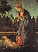 Filippino Lippi The Adoration of the Child oil